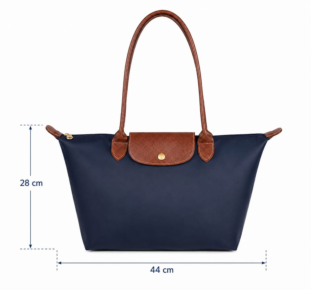 1 Shopper Tasche + 1 Transparente Kosmetiktasche, Damen Taschen Set, Wasserabweisende Schultertasche, Große Handtasche für Alltag, Büro, Reisen, Strand, Einkauf & Urlaub