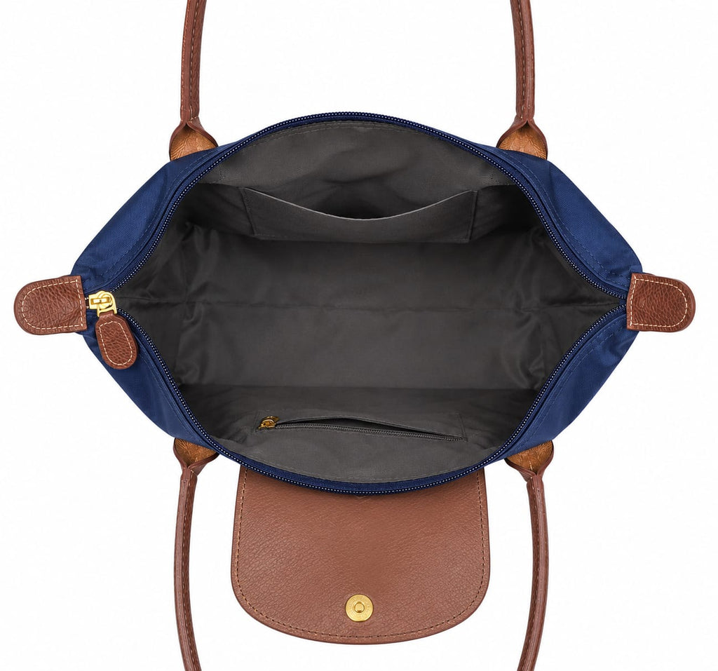 1 Shopper Tasche + 1 Transparente Kosmetiktasche, Damen Taschen Set, Wasserabweisende Schultertasche, Große Handtasche für Alltag, Büro, Reisen, Strand, Einkauf & Urlaub
